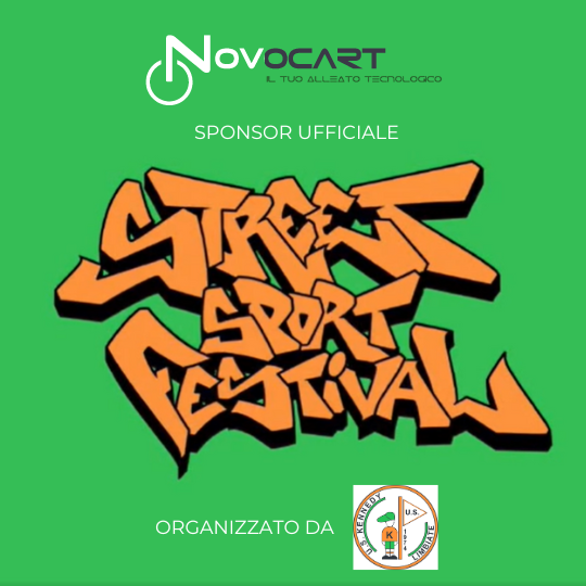 alt=locandina sponsorship Novocart per lo Street Sport Festival di Limbiate